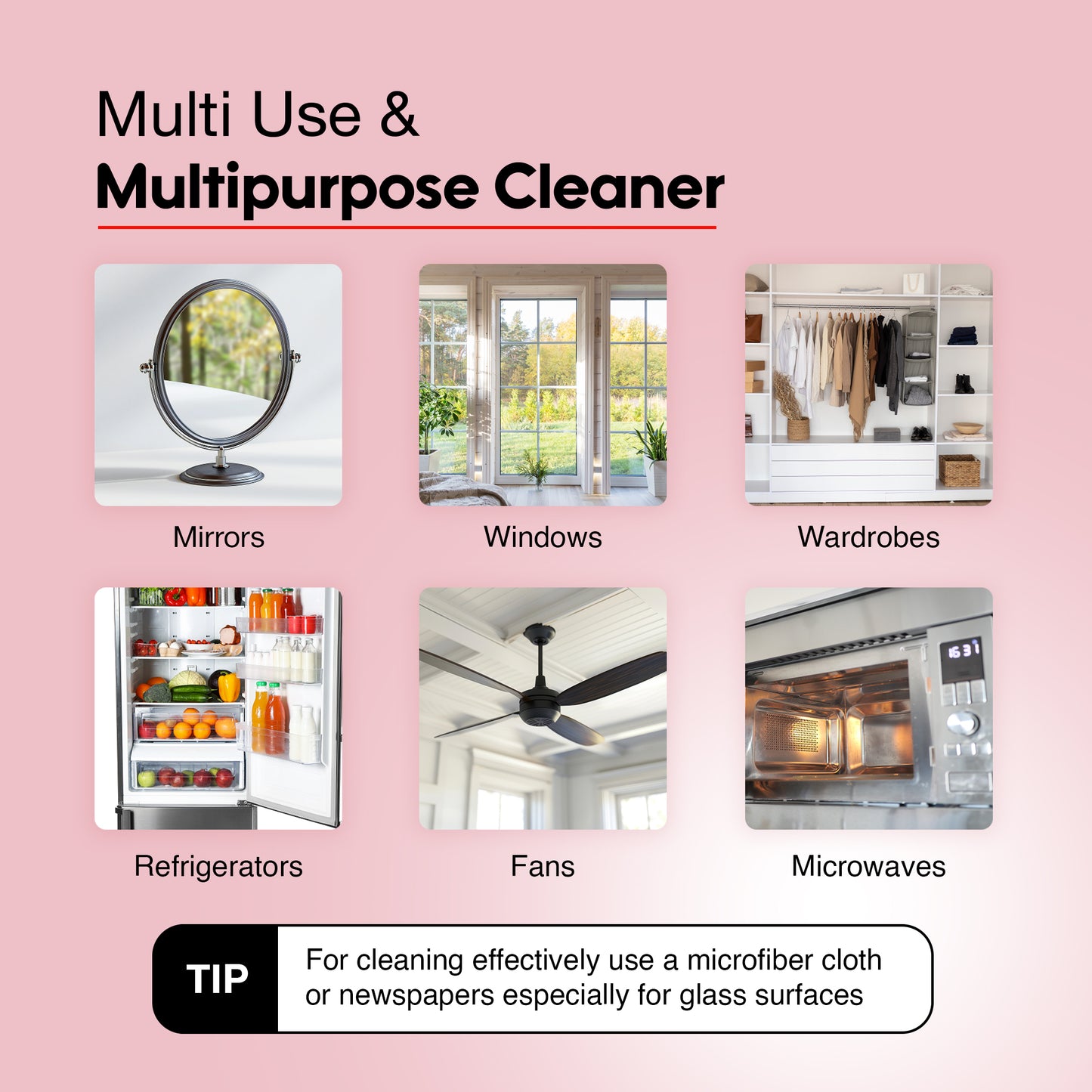 SOVI® Glass Cleaner, Vanilla Fragrance, 500 ml