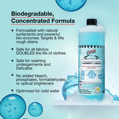 SOVI® Liquid Laundry Detergent, Citrus, Lily & Aqua, 950 ml