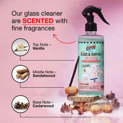 SOVI® Glass Cleaner, Bergamot & Oudh Fragrance, 500 ml