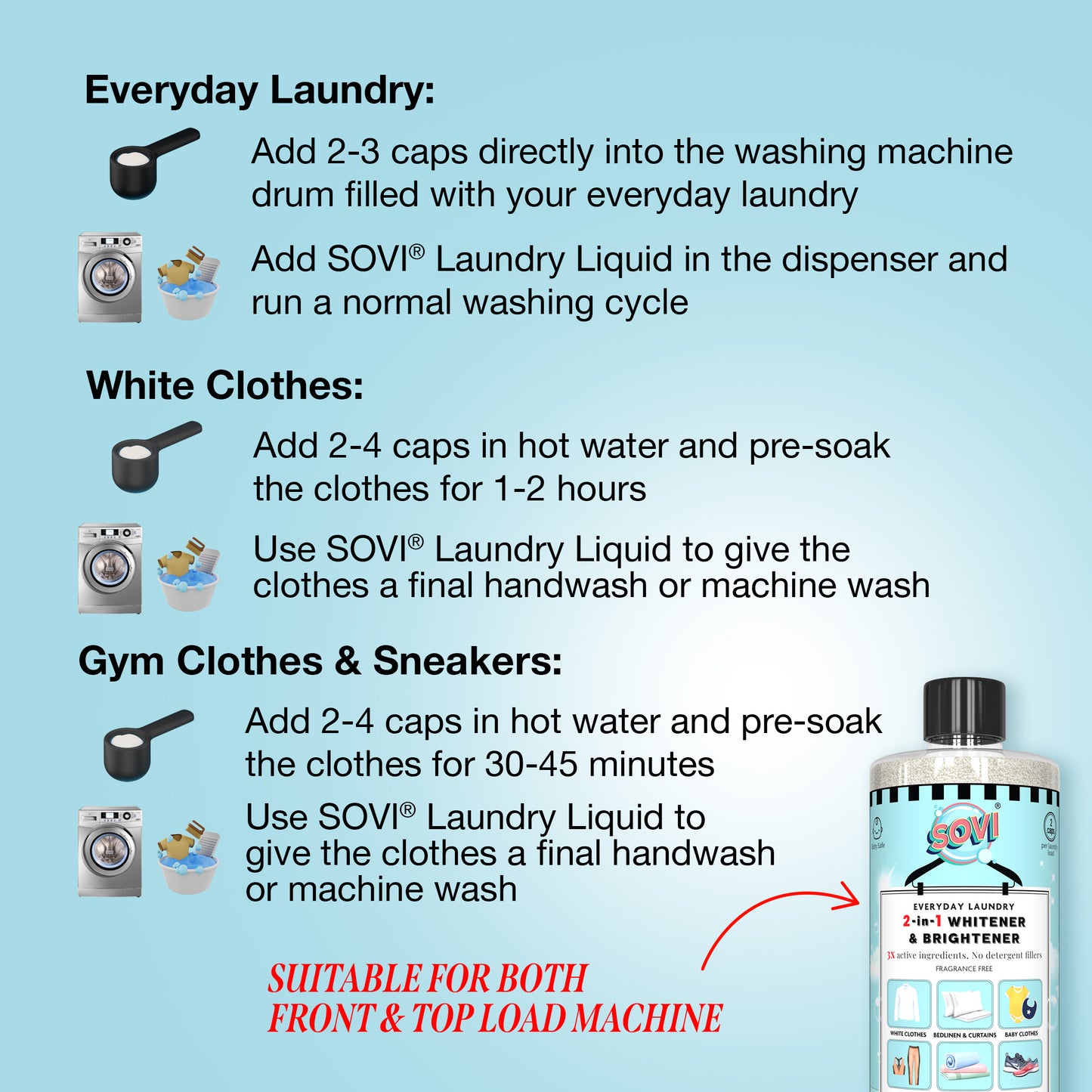SOVI® Everyday Laundry Brightener & Whitener, 300g