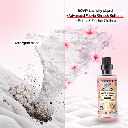 SOVI® Advance Fabric Rinse & Softener, Bergamot, Lily & Musk, 500 ml