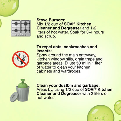 SOVI® Kitchen Cleaner & Degreaser, Citrus, 500 ml