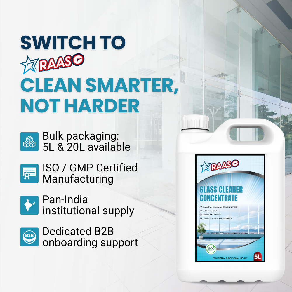 RAASO Scented Glass Cleaner, Fresh Fragrance, 5L