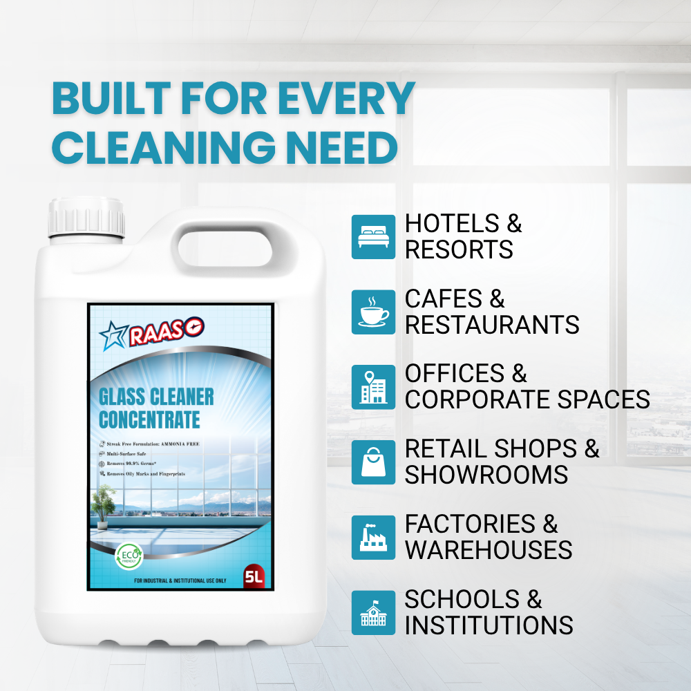 RAASO Scented Glass Cleaner, Fresh Fragrance, 5L