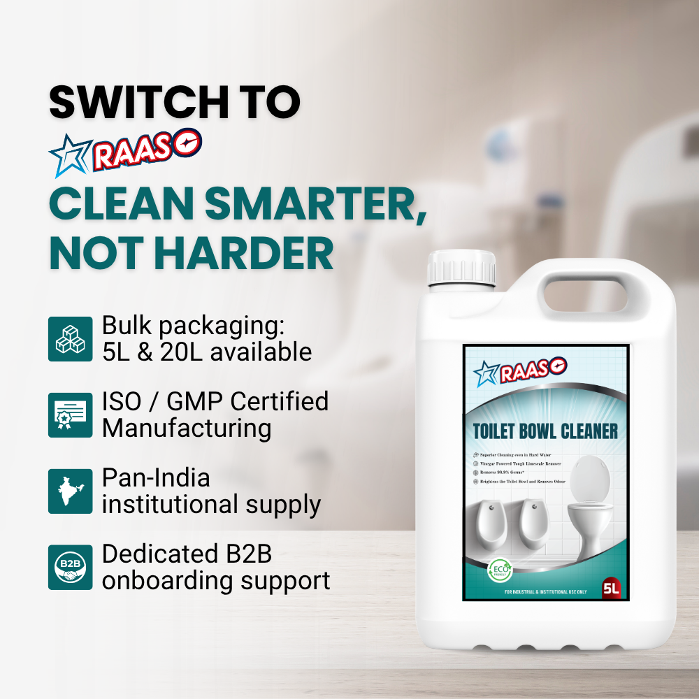 RAASO Toilet Bowl Cleaner Liquid, Aqua, 5L